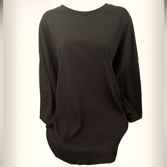 Calvin Klein black crewneck liquid touch oversized long sleeve top Sz XL - Picture 13 of 14
